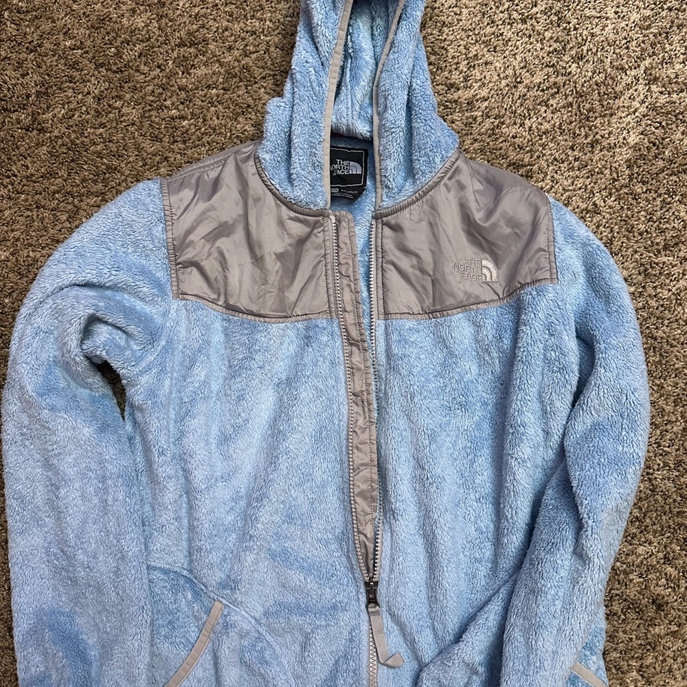 The North Face Light Blue and Gray Girls' Fleece